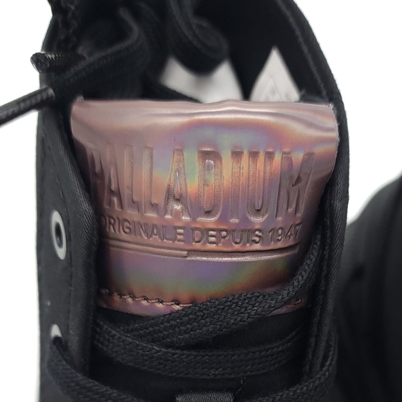 Palladium Womens Revolt Hi TX Triple Black Size 8.5 Platform Boots 97242 010 - Picture 6 of 10